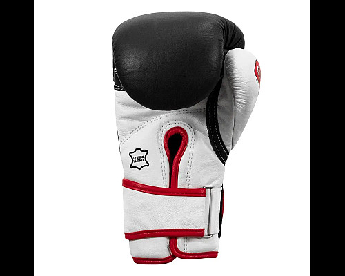 Рукавички боксерські шкіряні з бинтами TITLE Boxing Gel розмір 10 унцій, чорні