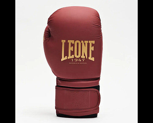 Рукавички боксерські Leone GN059X BORDEAUX ED розмір 12 унцій, бордові