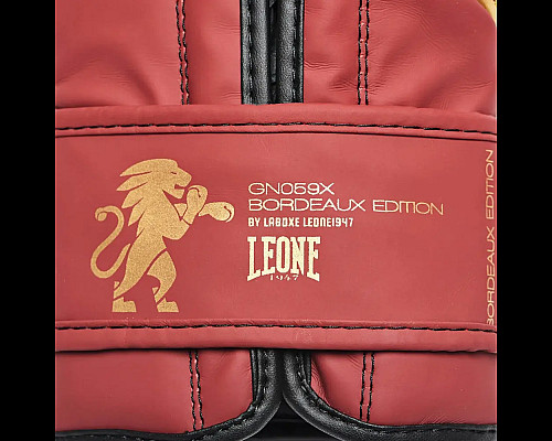 Рукавички боксерські Leone GN059X BORDEAUX ED розмір 12 унцій, бордові