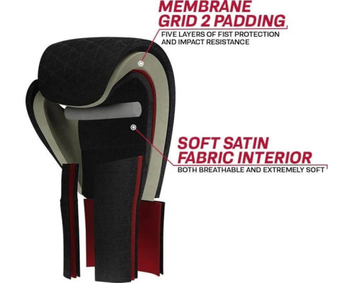 Боксерські рукавиці RDX BOXING GLOVES REX F4 12 унцій, чорно-білі
