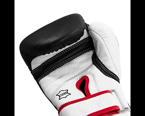 Рукавички боксерські шкіряні з бинтами TITLE Boxing Gel розмір 16 унцій, чорні