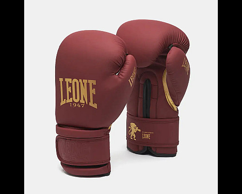 Рукавички боксерські з капою Leone GN059X BORDEAUX ED розмір 14 унцій, бордові