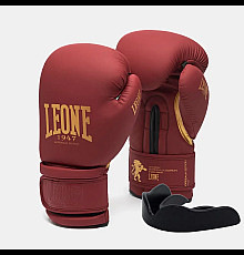 Рукавички боксерські з капою Leone GN059X BORDEAUX ED розмір 14 унцій, бордові