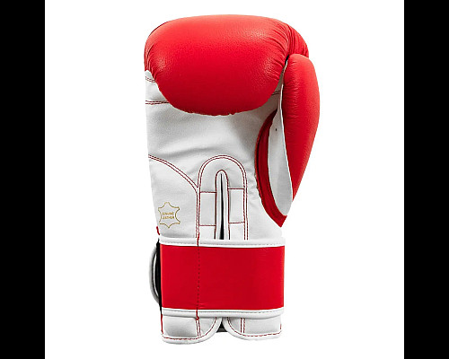 Рукавички боксерські шкіряні з бинтами TITLE Boxing Pro Style 3.0 розмір 14 унцій, червоно-білі