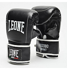 Рукавички боксерські Leone Contact S, чорно-білі