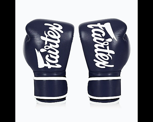 Рукавички боксерські з бинтами Fairtex BGV14 12 унцій, темно-сині