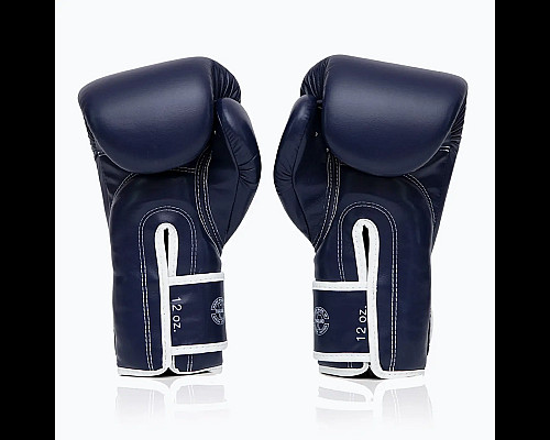 Рукавички боксерські з бинтами Fairtex BGV14 12 унцій, темно-сині