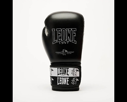 Рукавички боксерські з бинтами Leone GN208 ICONIC розмір 16 унцій, чорні