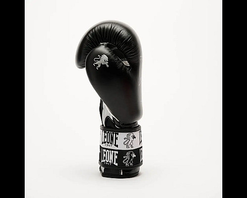Рукавички боксерські з бинтами Leone GN208 ICONIC розмір 16 унцій, чорні