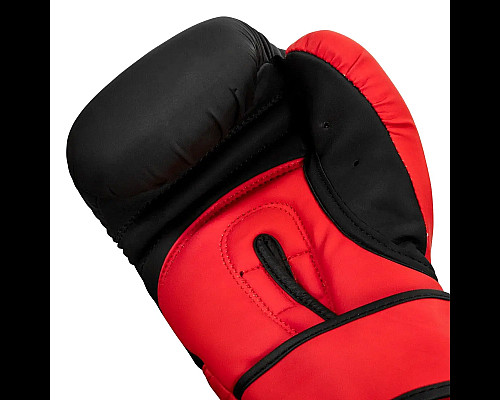 Рукавички боксерські з бинтами TITLE Boxing Guts and Glory розмір 12 унцій, чорно-червоні