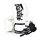 Рукавички боксерські з бинтами Fairtex BGV14 14 унцій, білі