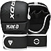 Рукавички греплінгові для ММА RDX F6 KARA Matte Plus розмір S/M, чорно-білі