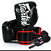 Рукавички боксерські з бинтами Fairtex BGV14 14 унцій, чорні