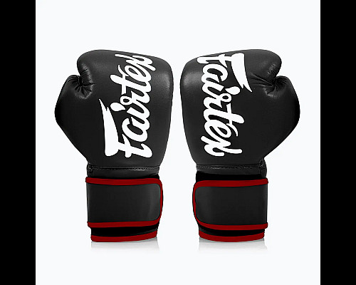 Рукавички боксерські з бинтами Fairtex BGV14 14 унцій, чорні