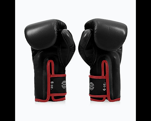 Рукавички боксерські з бинтами Fairtex BGV14 14 унцій, чорні