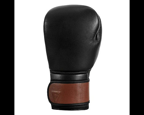 Рукавички боксерські шкіряні з бинтами TITLE Boxing Honorary розмір 12 унцій, чорні