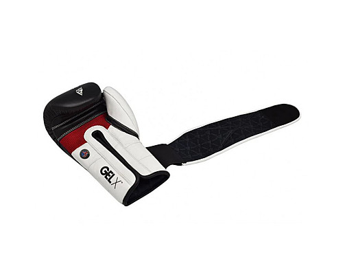Рукавички боксерські RDX Pro Gel S5 14 унцій, чорно-білі