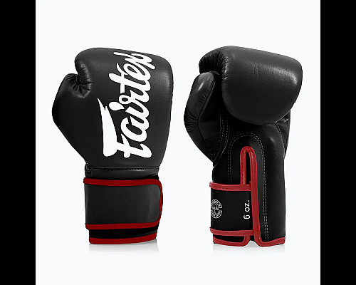 Рукавички боксерські з бинтами Fairtex BGV14 10 унцій, чорні