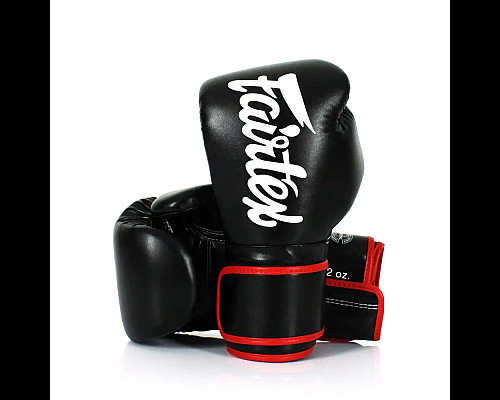 Рукавички боксерські з бинтами Fairtex BGV14 10 унцій, чорні