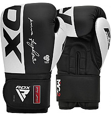 Рукавички боксерські RDX F4 10 унцій, чорно-білі