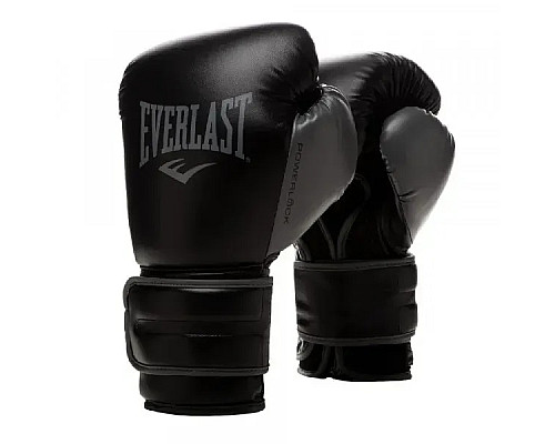 Боксерські рукавиці Everlast POWERLOCK 2R TRAINING GLOVE 12 унцій, чорні