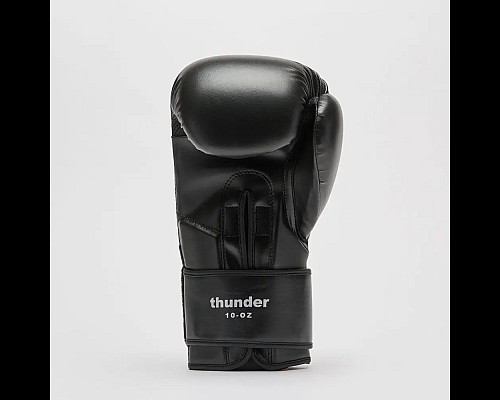 Рукавички боксерські з капою Leone GN383 THUNDER розмір 10 унцій, чорні