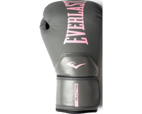 Боксерські рукавиці Everlast ELITE 2 BOXING GLOVES 12 унцій, сіро-рожевий