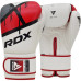 Боксерські рукавиці RDX BOXING GLOVES BGR-F7 14 унцій, біло-червоні