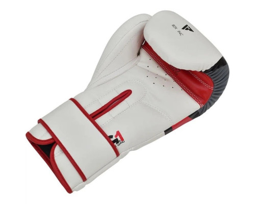 Боксерські рукавиці RDX BOXING GLOVES BGR-F7 14 унцій, біло-червоні