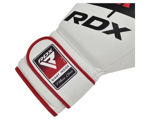 Боксерські рукавиці RDX BOXING GLOVES BGR-F7 14 унцій, біло-червоні
