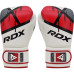 Боксерські рукавиці RDX BOXING GLOVES BGR-F7 14 унцій, біло-червоні