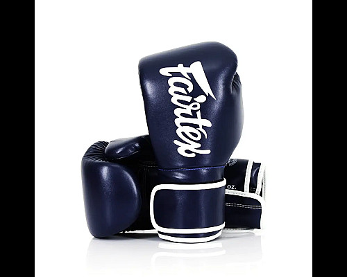 Рукавички боксерські з бинтами Fairtex BGV14 16 унцій, темно-сині