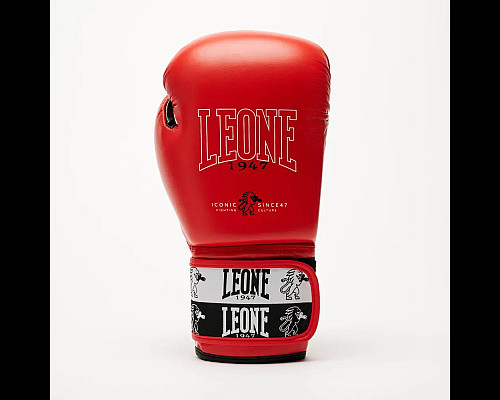 Рукавички боксерські з бинтами Leone GN208 ICONIC розмір 14 унцій, червоні