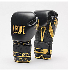 Рукавички боксерські Leone DNA 8 унцій, чорно-золотисті