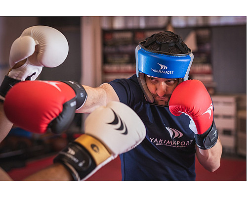 Рукавички боксерські Yakimasport HIGH TECH VIPER розмір 10 унцій, червоно-білі