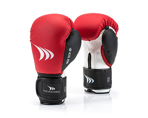 Рукавички боксерські Yakimasport HIGH TECH VIPER розмір 10 унцій, червоно-білі
