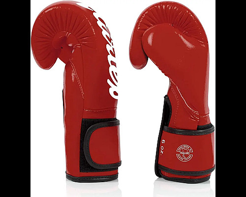 Рукавички боксерські з бинтами Fairtex BGV14 10 унцій, червоні