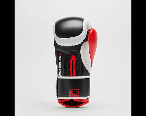 Рукавички боксерські з капою Leone GN333 LOGO WACS розмір 12 унцій, чорні