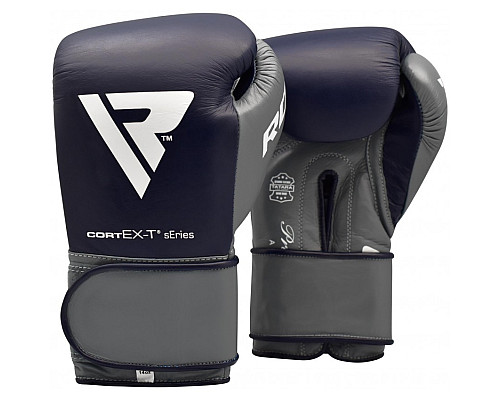 Рукавички боксерські RDX Leather Pro C4 Blue 10 ун.