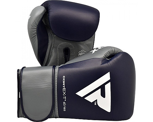 Рукавички боксерські RDX Leather Pro C4 Blue 10 ун.