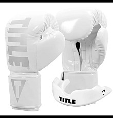Рукавички боксерські з капою TITLE Inferno Intensity Elastic розмір 18 унцій, білі