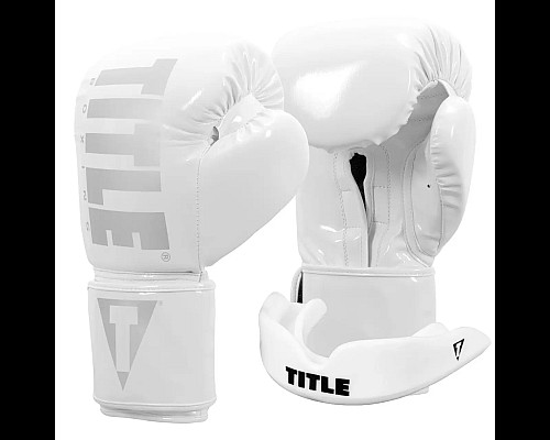 Рукавички боксерські з капою TITLE Inferno Intensity Elastic розмір 18 унцій, білі