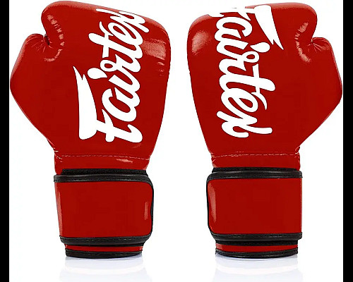 Рукавички боксерські з бинтами Fairtex BGV14 14 унцій, червоні