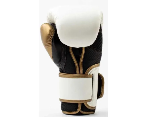 Боксерські рукавиці Everlast POWERLOCK 2R TRAINING GLOVE 10 унцій, біло-золотий