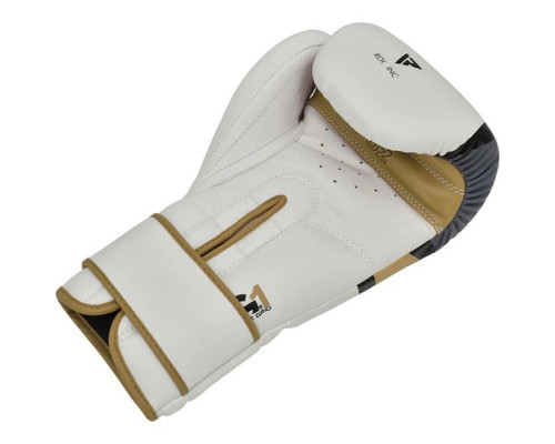 Боксерські рукавиці RDX BOXING GLOVES BGR-F7 8 унцій, біло-золотисті
