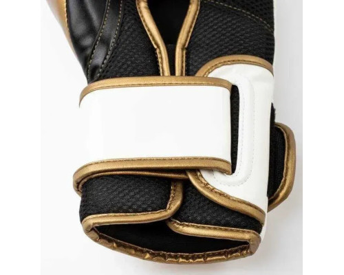 Боксерські рукавиці Everlast POWERLOCK 2R TRAINING GLOVE 12 унцій, біло-золотий