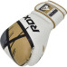 Боксерські рукавиці RDX BOXING GLOVES BGR-F7 16 унцій, біло-золотисті