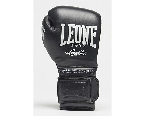 Рукавчики боксеріські Leone Greatest 18 унцій, чорно-білі