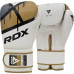 Боксерські рукавиці RDX BOXING GLOVES BGR-F7 10 унцій, біло-золотисті