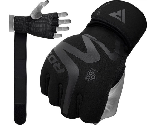 Тренувальні рукавиці для ММА RDX GRAPPLING GLOVES NEOPRENE T15 розмір S, чорний